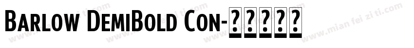 Barlow DemiBold Con字体转换